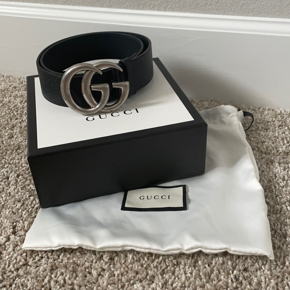 COPY - Gucci Black GG Marmont Belt